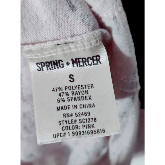 Spring Mercer Space Dye Tee Womens Top S Raglan Long Sleeve Thumb Holes - Picture 4 of 7